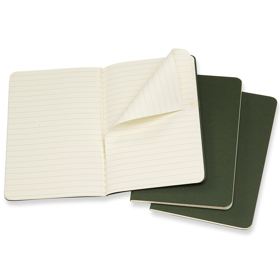 Cahier Notebook Pocket Green Ruled