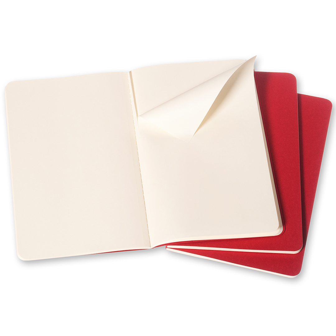 Cahier Notebook Large Red Plain