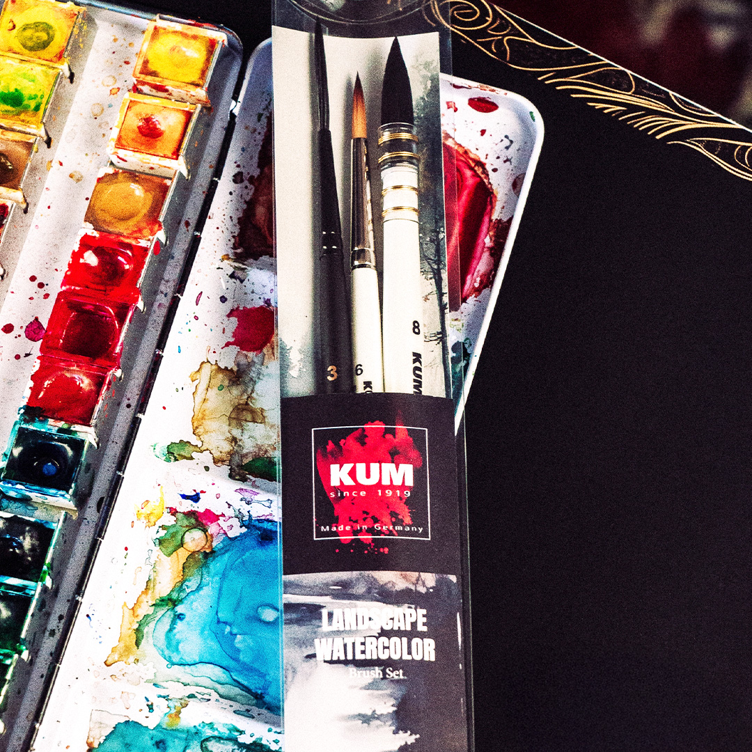 Synthetic Brushes Watercolour Landscape 3-piece Set