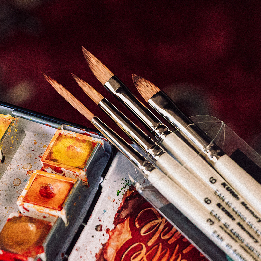 Synthetic Brushes Watercolour Botanical 4-piece Set