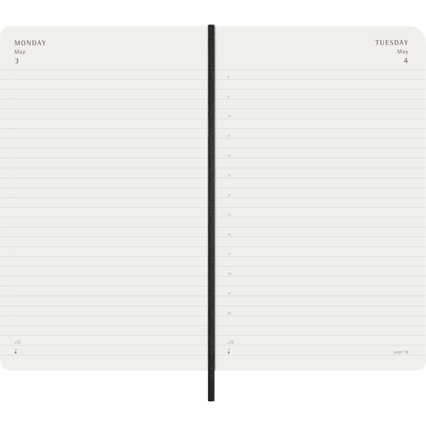 Planner 12M Daily 2027 Softcover Large Black