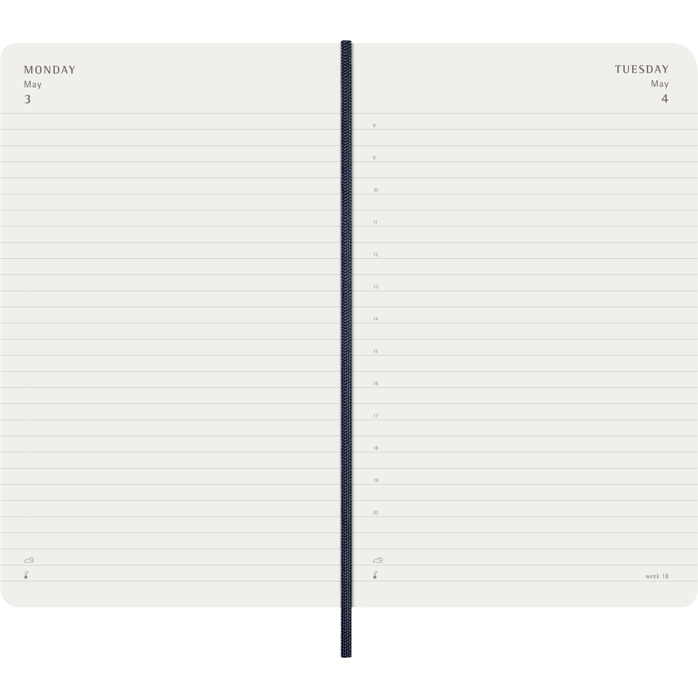 Planner 12M Daily 2027 Softcover Pocket Sapphire Blue