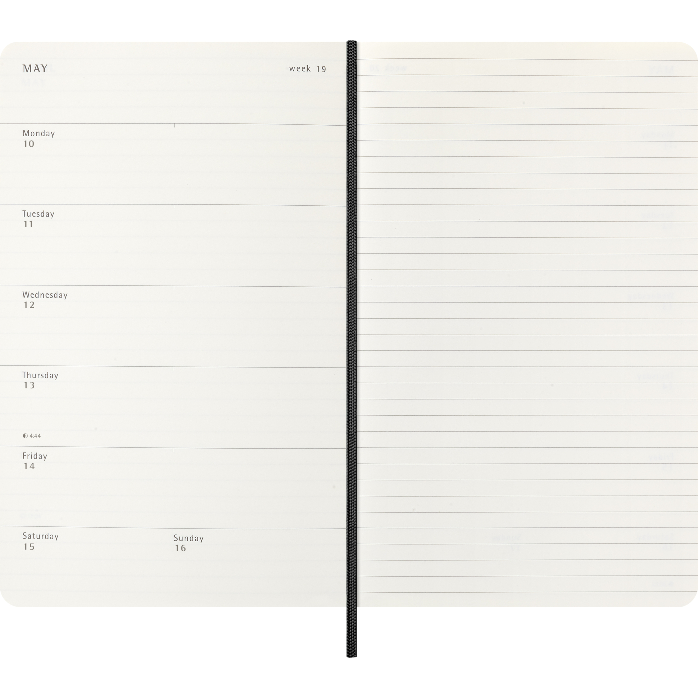 Planner 12M Weekly Notebook 2027 Softcover Large Black 