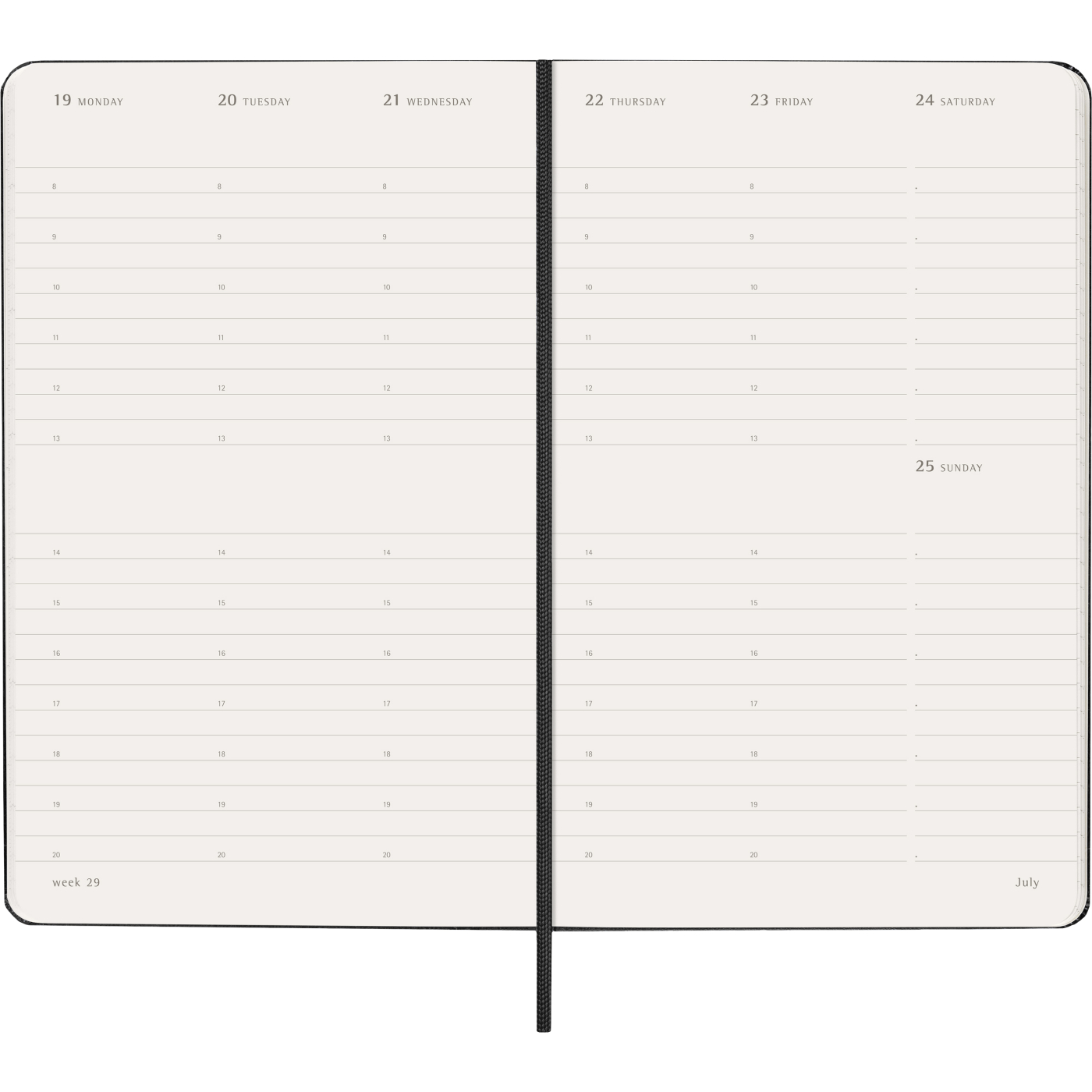 Planner 12M Weekly Vertical 2027 Hardcover Large Black 