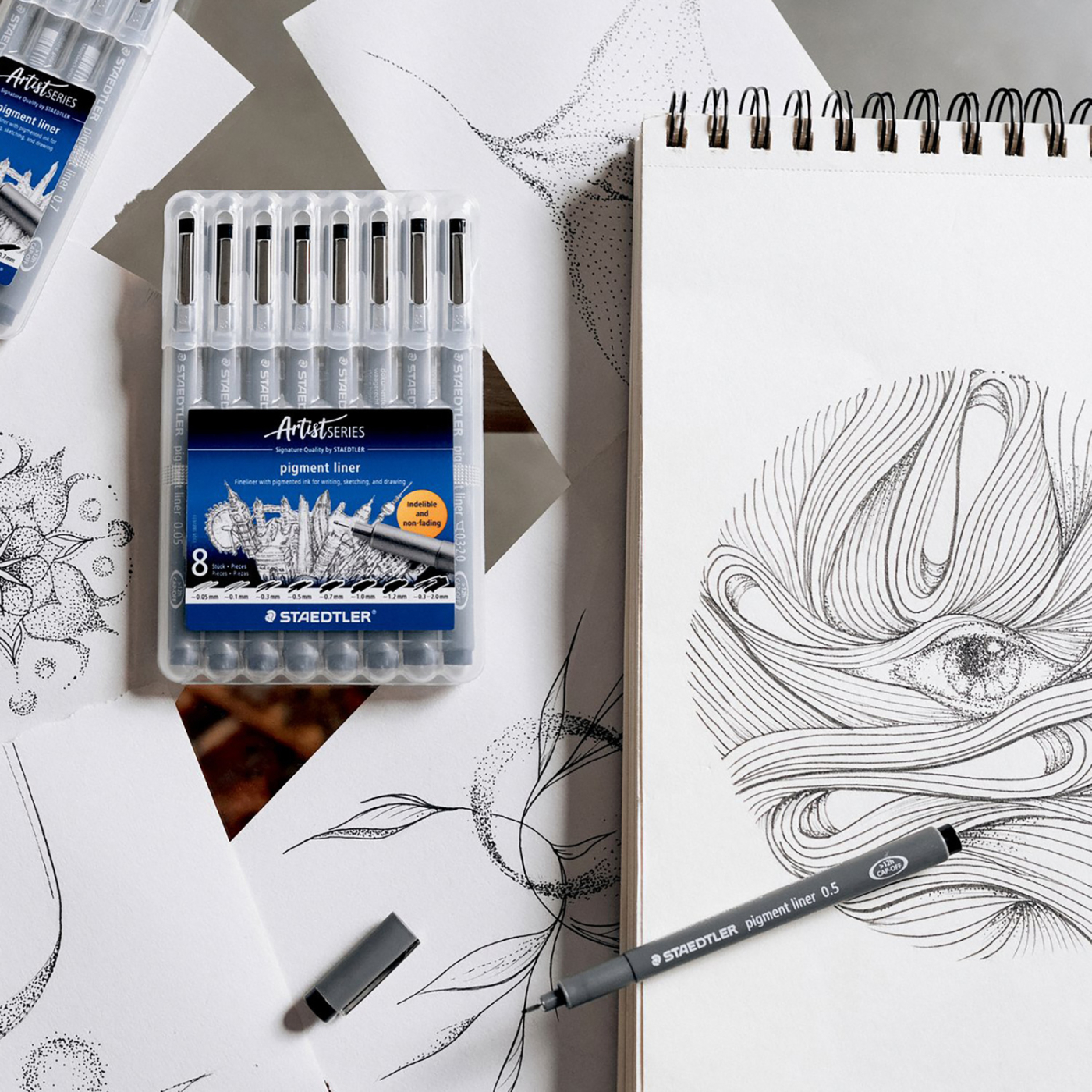 Pigment Liner 8-set