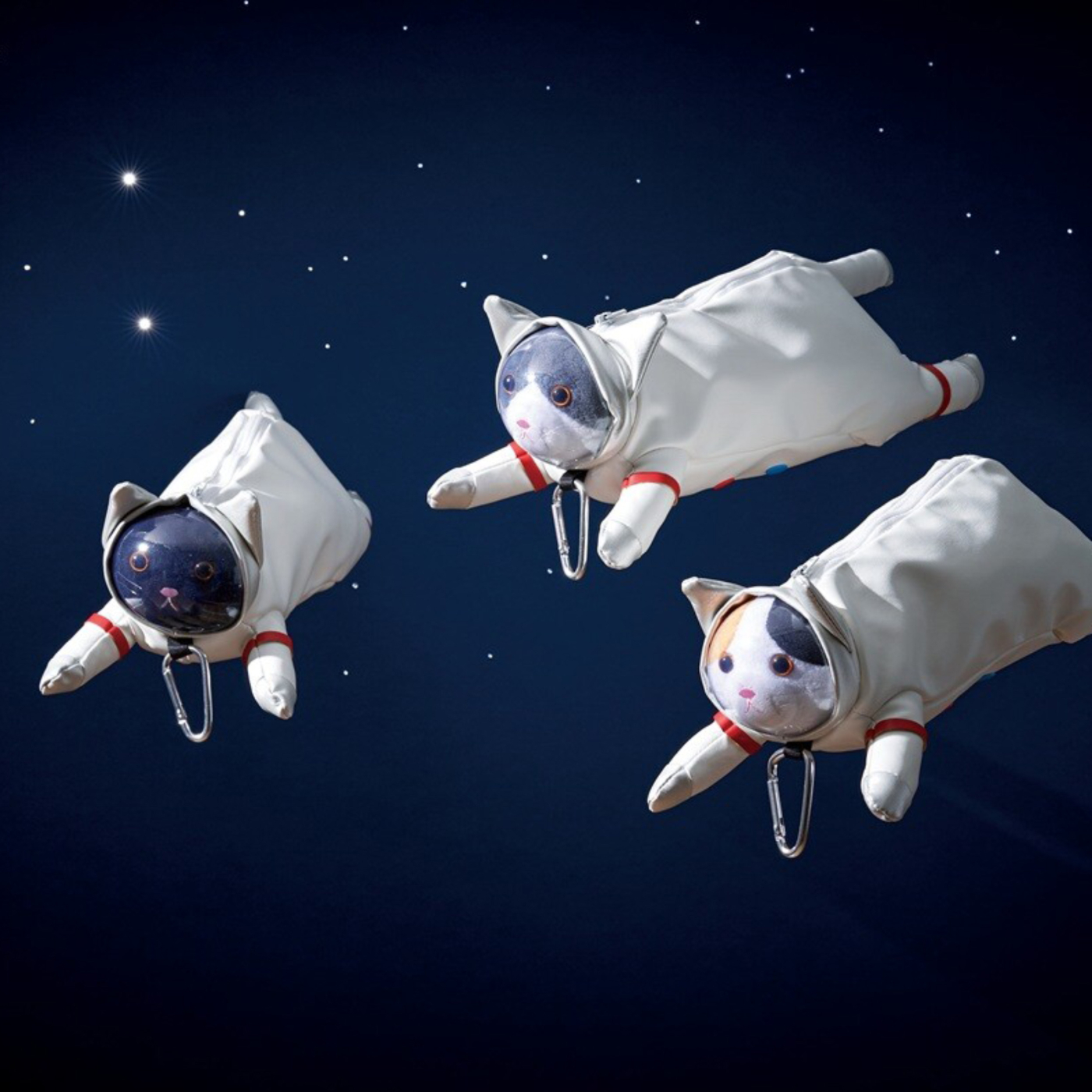 Pencil case Astro Cat Black