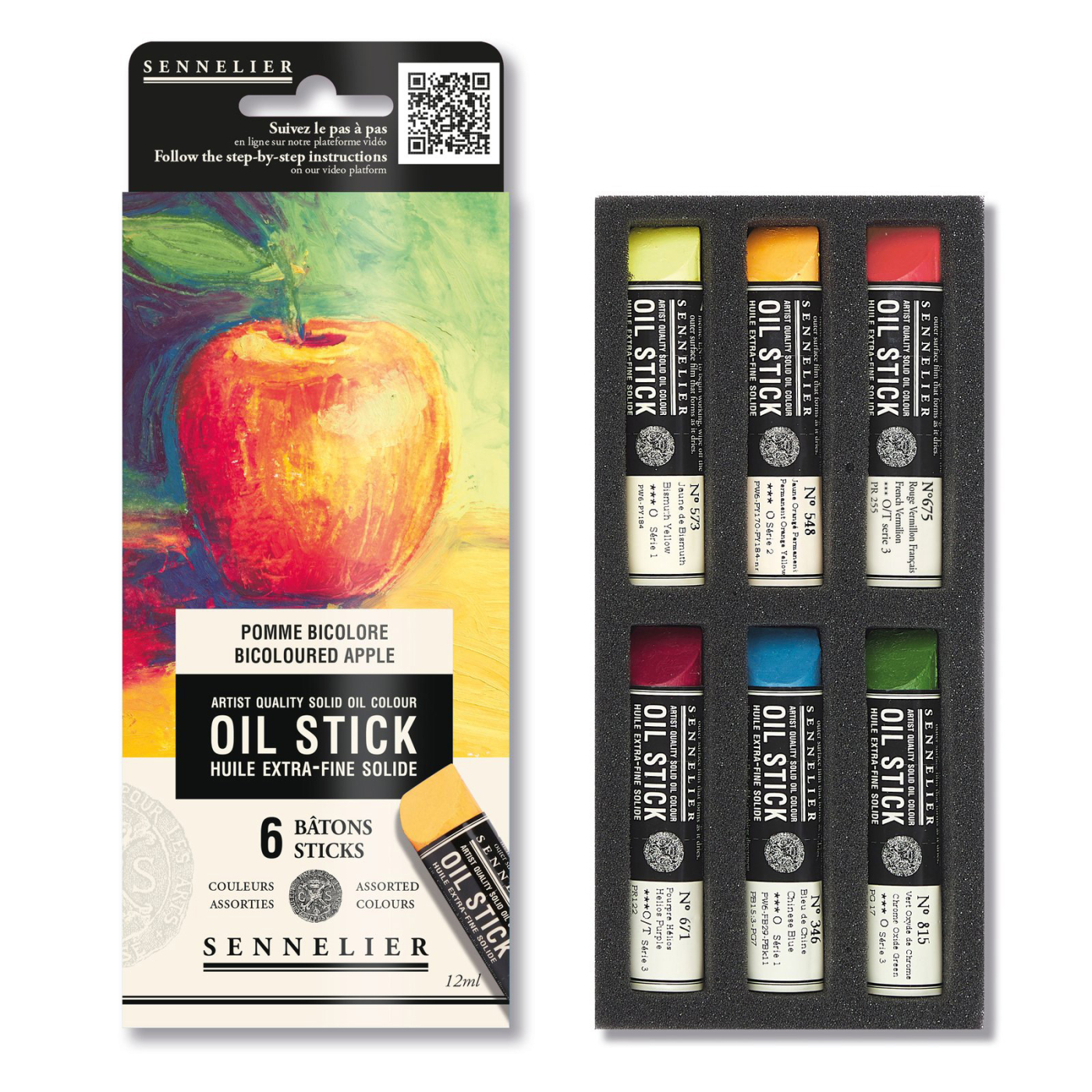 Oil Stick Mini 6-set Bicoloured apple