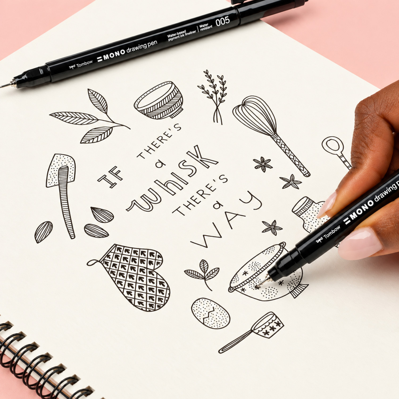 MONO Drawing Fine Fineliner Set of 4
