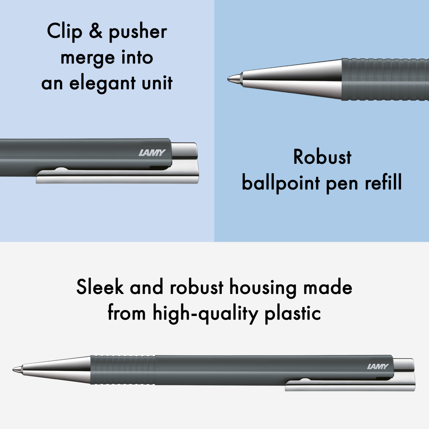 Logo M+ Anthracite Ballpoint
