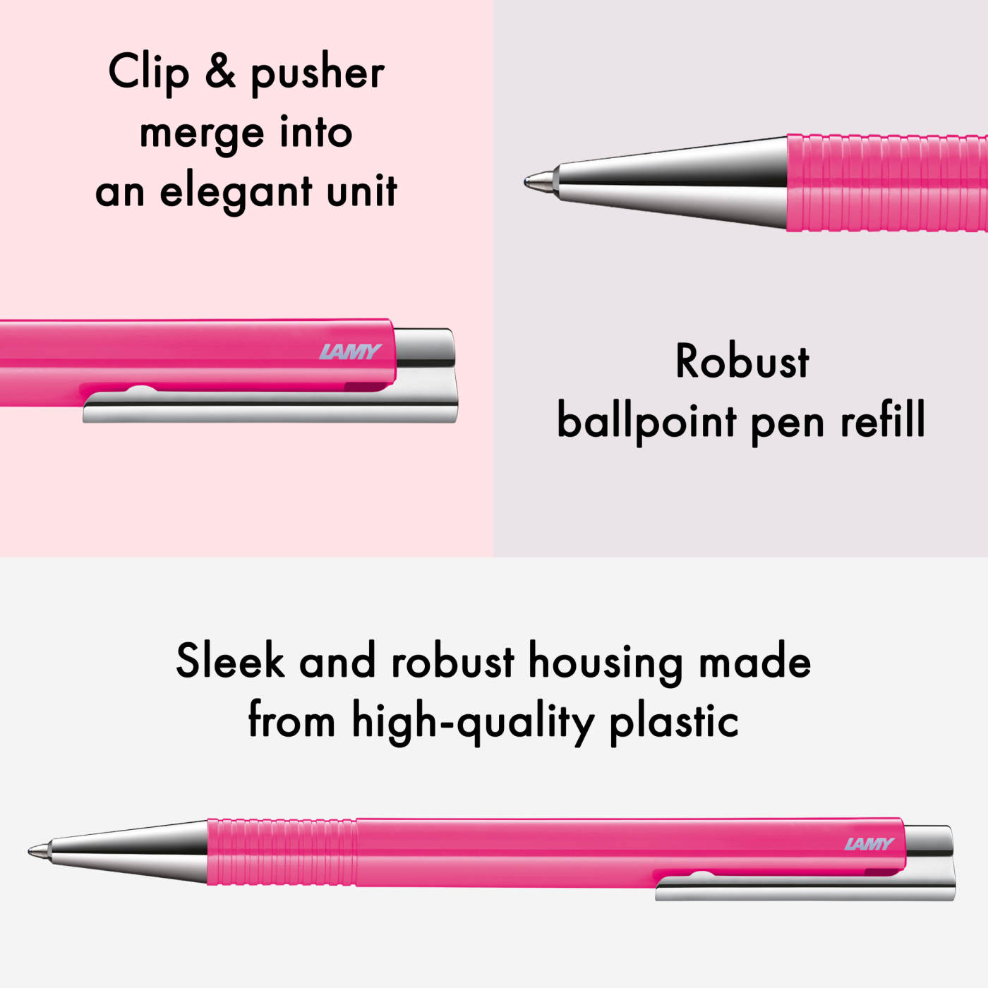 Logo M+ Neonpink Ballpoint