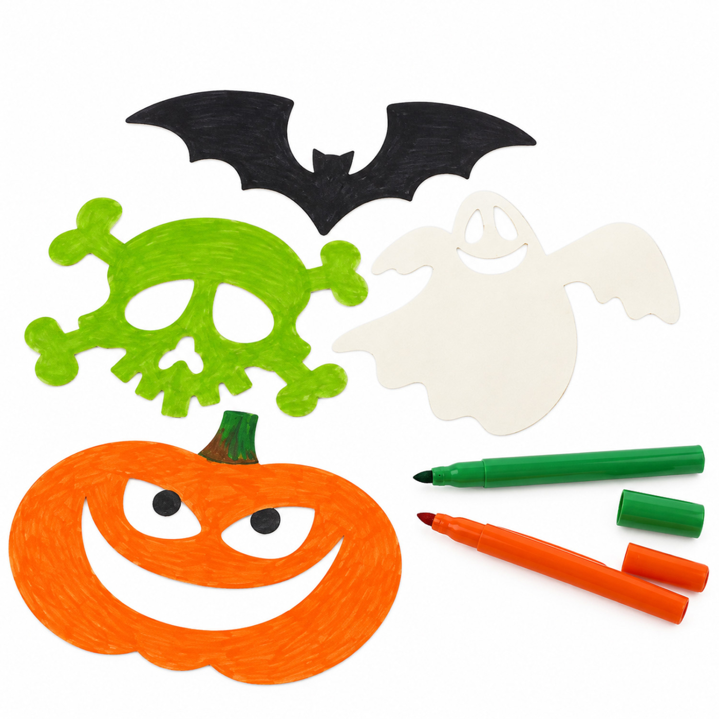 Paper Figures Halloween 16-pack