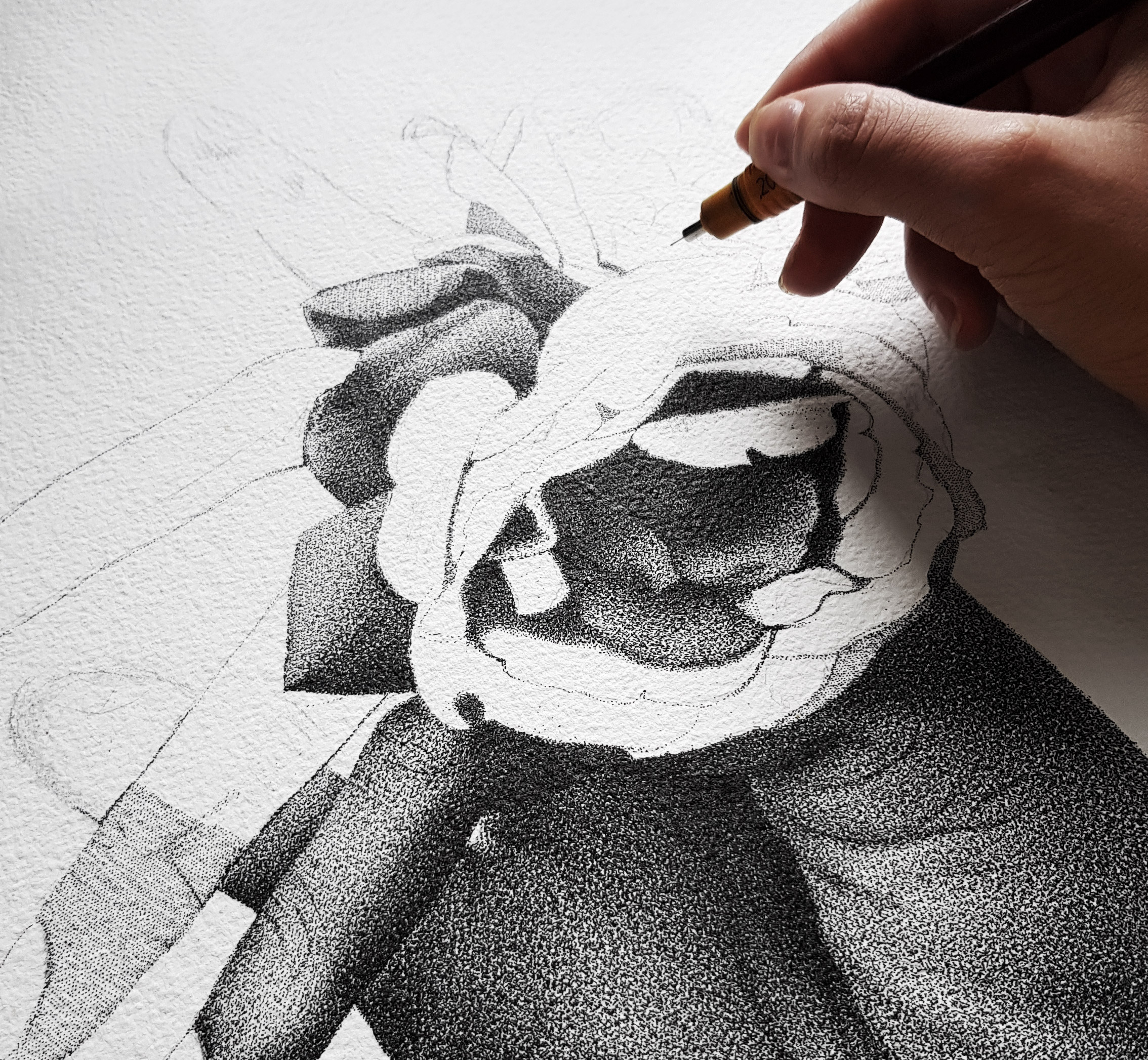 How to use the stippling technique when drawing #drawingtips #stipplin