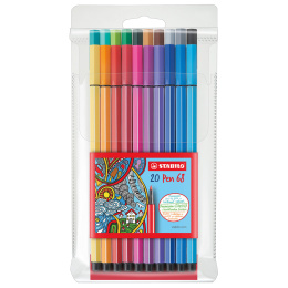 Pen 68 Felt-tip 20 pcs in the group Pens / Artist Pens / Felt Tip Pens at Pen Store (100268)