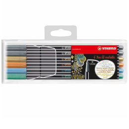 Pen 68 Metallic 6 set in the group Pens / Artist Pens / Felt Tip Pens at Pen Store (100315)