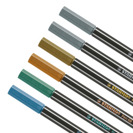 Pen 68 Metallic 6 set in the group Pens / Artist Pens / Felt Tip Pens at Pen Store (100315)