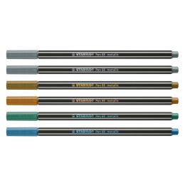 Pen 68 Metallic 6 set in the group Pens / Artist Pens / Felt Tip Pens at Pen Store (100315)