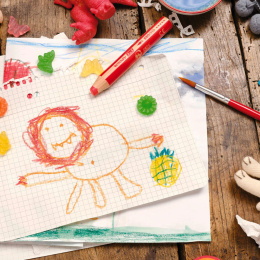 Woody 3-in-1 Coloring Pencils 10-set in the group Kids / Kids' Pens / Coloring Pencils for Kids at Pen Store (100444)