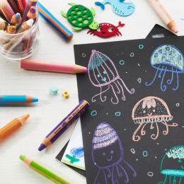 Woody 3-in-1 Coloring Pencils 10-set in the group Kids / Kids' Pens / Coloring Pencils for Kids at Pen Store (100444)
