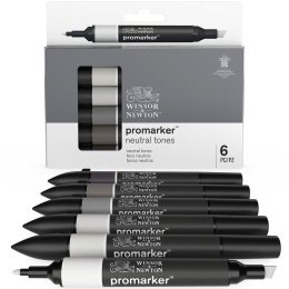 ProMarker 6-set Neutral Grey tones in the group Pens / Artist Pens / Illustration Markers at Pen Store (100541)