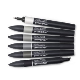 ProMarker 6-set Neutral Grey tones in the group Pens / Artist Pens / Illustration Markers at Pen Store (100541)