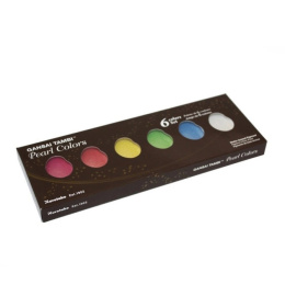 Gansai Tambi Aquarelle 6-set Pearl Colors in the group Art Supplies / Artist colours / Watercolor Paint at Pen Store (101079)