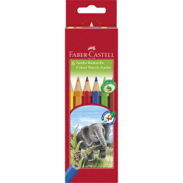 Jumbo Color Pencils - Set of 6 in the group Kids / Kids' Pens / Coloring Pencils for Kids at Pen Store (101407)