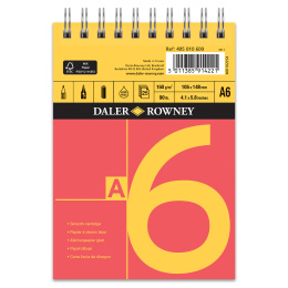 Sketch pad Spiral 150g A6 in the group Paper & Pads / Artist Pads & Paper / Drawing & Sketch Pads at Pen Store (101447)