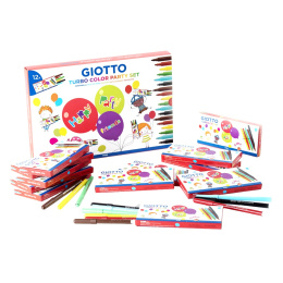 Turbo Colour Felt Tip Pens Party Set x 12 in the group Kids / Kids' Pens / Felt Tip Pens for Kids at Pen Store (101591)