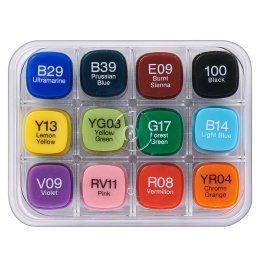 Classic 12-set Basic colors in the group Pens / Artist Pens / Illustration Markers at Pen Store (103255)