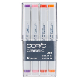 Classic 12-set Basic colors in the group Pens / Artist Pens / Illustration Markers at Pen Store (103255)