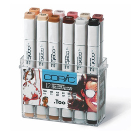 Classic 12-set Skin tones in the group Pens / Artist Pens / Felt Tip Pens at Pen Store (103314)