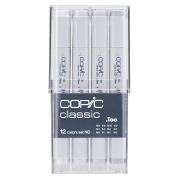 Classic 12-set Neutral Gray in the group Pens / Artist Pens / Illustration Markers at Pen Store (103319)