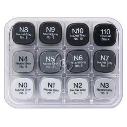 Classic 12-set Neutral Gray in the group Pens / Artist Pens / Illustration Markers at Pen Store (103319)