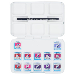 Pocket Box Water Colour Pinks & Violets - Set of 12 in the group Art Supplies / Artist colours / Watercolor Paint at Pen Store (104066)