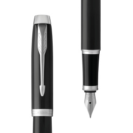 IM Black/Chrome Fountain pen in the group Pens / Fine Writing / Fountain Pens at Pen Store (104667_r)