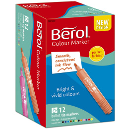 Colour Marker Bullet Tip 12-pack in the group Kids / Kids' Pens / Felt Tip Pens for Kids at Pen Store (104844)