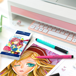 PITT Artist Brush 6-set Manga Shojo in the group Pens / Artist Pens / Felt Tip Pens at Pen Store (105147)