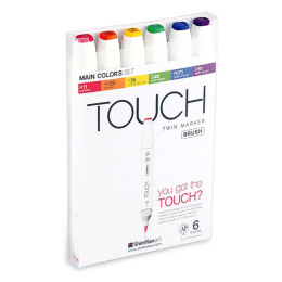 Twin Brush Marker 6-set Main in the group Pens / Artist Pens / Brush Pens at Pen Store (105321) Twin Brush Marker 6-set Main in the group Pens / Artist Pens / Brush Pens at Pen Store (105321)