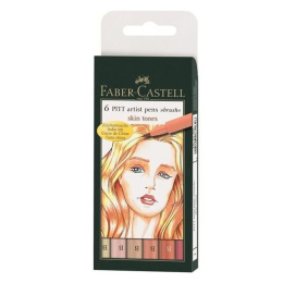 PITT Artist Brush 6-set Light Skin Tones in the group Pens / Artist Pens / Brush Pens at Pen Store (105848)