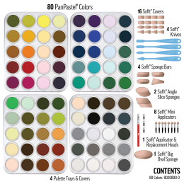 80 Colour Set in the group Art Supplies / Artist colours / Pastels / Soft pastels at Pen Store (106106)