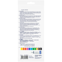 Starter set acrylic colours 12-set in the group Art Supplies / Artist colours / Acrylic Paint at Pen Store (106519)