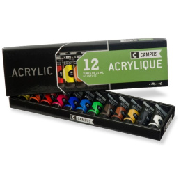 Campus Acrylic Set 12x21ml in the group Art Supplies / Artist colours / Acrylic Paint at Pen Store (107970)