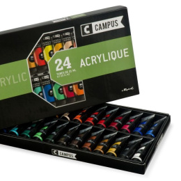 Campus Acrylic Set 24x21ml in the group Art Supplies / Artist colours / Acrylic Paint at Pen Store (107971)