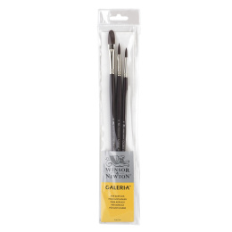 Galeria Brush Round/Long Handle 3-set in the group Art Supplies / Brushes / Synthetic Brushes at Pen Store (108075)