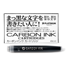 Carbon Ink Cartridge 4 pcs in the group Pens / Pen Accessories / Fountain Pen Ink / Fountain Pen Cartridges at Pen Store (109788)