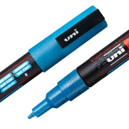 Posca PC-3M Glitter Blue tones - Set of 4 in the group Pens / Artist Pens / Illustration Markers at Pen Store (110417)