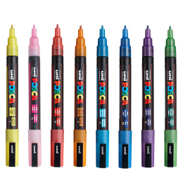 Posca PC-3M Sparkling tones- Set of 8 in the group Pens / Artist Pens / Illustration Markers at Pen Store (110429)