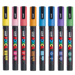 Posca PC-3M Sparkling tones- Set of 8 in the group Pens / Artist Pens / Illustration Markers at Pen Store (110429)