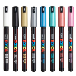 Posca PC-1MR Metallic Colours Set of 8 in the group Pens / Artist Pens / Illustration Markers at Pen Store (110432)