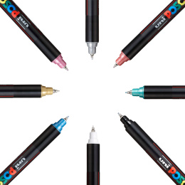 Posca PC-1MR Metallic Colours Set of 8 in the group Pens / Artist Pens / Illustration Markers at Pen Store (110432)